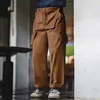 MADEN Vintage Navy Deck Overalls