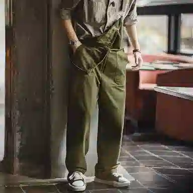 MADEN Vintage Navy Deck Overalls