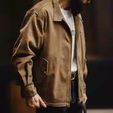 MADEN Harrington Corduroy Jacket Desert Yellow