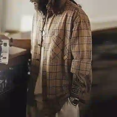 MADEN Vintage Plaid Shirt
