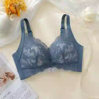 芬腾 调整型全罩杯聚拢上托收副乳无钢圈防下垂舒适蕾丝文胸 女款