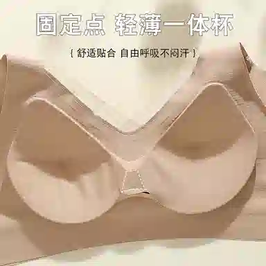 芬腾 薄款无痕一片式美背大胸显小聚拢提拉防下垂收副乳文胸 女款