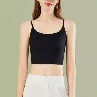 芬腾 薄款一体免穿纯色吊带 女款