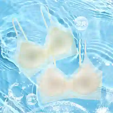 芬腾 纯色无痕薄款小胸聚拢无钢圈美背凉感文胸 女款