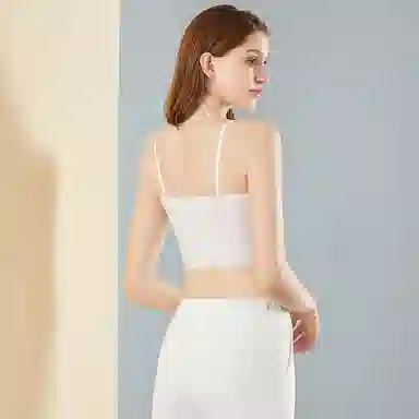 芬腾 薄款一体免穿纯色吊带 女款