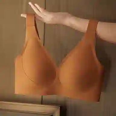 芬腾 无痕薄款大码大胸显小收副乳无钢圈防下垂聚拢文胸 女款