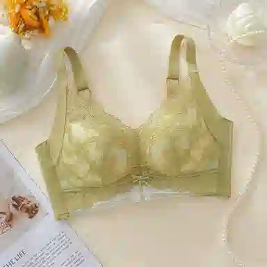 芬腾 调整型全罩杯聚拢上托收副乳无钢圈防下垂舒适蕾丝文胸 女款