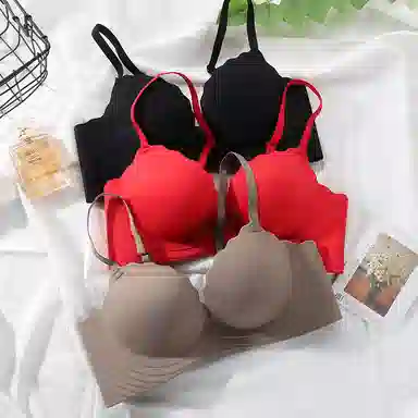 芬腾 薄款无痕小胸聚拢显大调整型收副乳防下垂大胸显小一片式文胸 女款