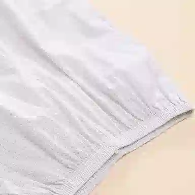 芬腾 纯棉长袖开衫睡衣 春秋季纯色家居服套装 女士