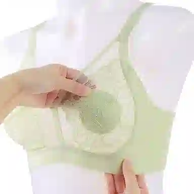 芬腾 植物花卉蕾丝收副乳防下垂薄款文胸 女款