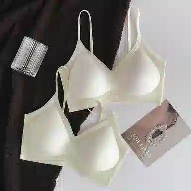 芬腾 纯色无痕薄款小胸聚拢无钢圈美背凉感文胸 女款