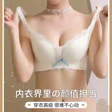 芬腾 女士内衣无钢圈聚拢大小胸可穿调整型防下垂上托收副乳性感文胸 女款