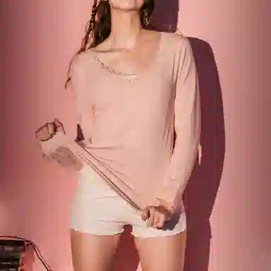 芬腾 圆领纯色上衣保暖上装 女款