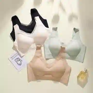 芬腾 薄款无痕一片式美背大胸显小聚拢提拉防下垂收副乳文胸 女款