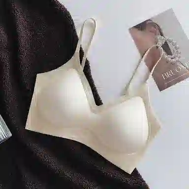 芬腾 纯色无痕薄款小胸聚拢无钢圈美背凉感文胸 女款