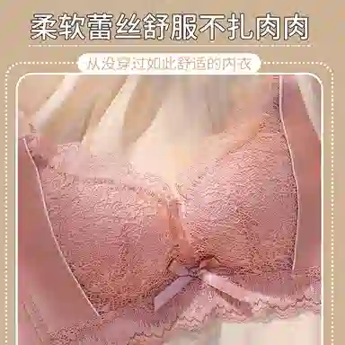 芬腾 女士内衣无钢圈聚拢大小胸可穿调整型防下垂上托收副乳性感文胸 女款