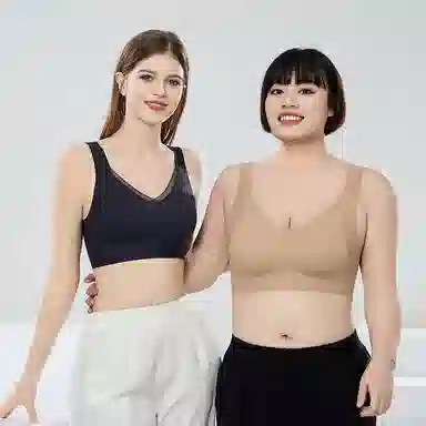 芬腾 薄款无痕一片式美背大胸显小聚拢提拉防下垂收副乳文胸 女款
