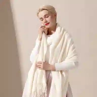 CH'IN MELODY Reversible Cashmere Shawl