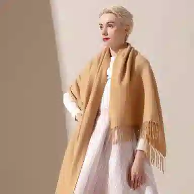 CH'IN MELODY Reversible Cashmere Shawl