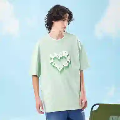 BTK Foam Heart Letter T-Shirt