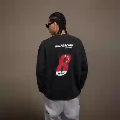 1807 Racing Patchwork Long Sleeve Tee