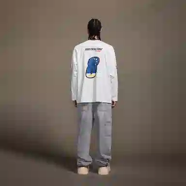 1807 Racing Patchwork Long Sleeve Tee