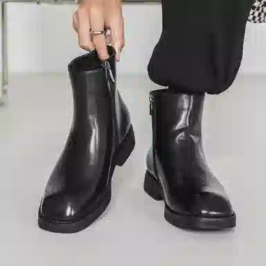 V05 Vintage Short Boots Black