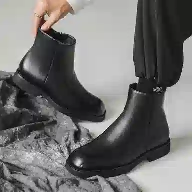 V05 Vintage Short Boots Black