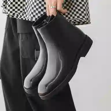 V05 Vintage Short Boots Black