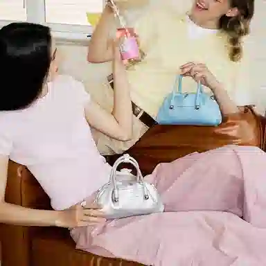 MUVA Small Tote Iceland Blue/Silver