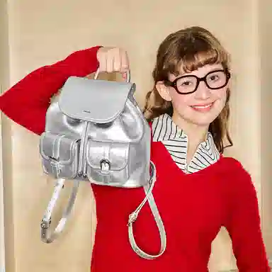 MUVA Backpack Medium Black/Silver