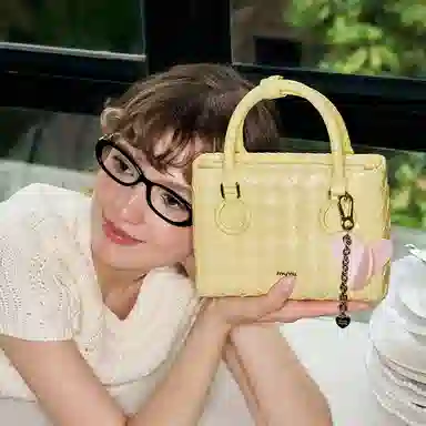 MUVA Lady Dior Leather Handbag