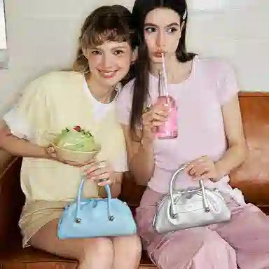 MUVA Small Tote Iceland Blue/Silver