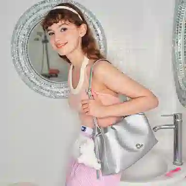 MUVA Cloud Crossbody Bag Silver/Black