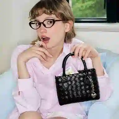 MUVA Lady Dior Leather Handbag