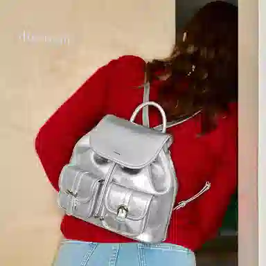 MUVA Backpack Medium Black/Silver