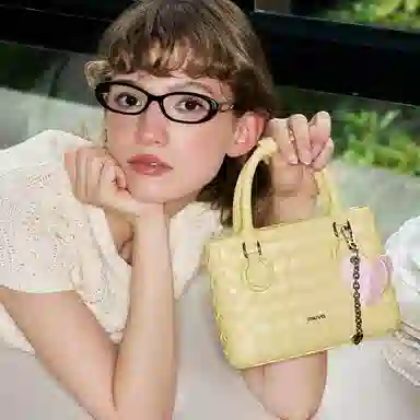 MUVA Lady Dior Leather Handbag