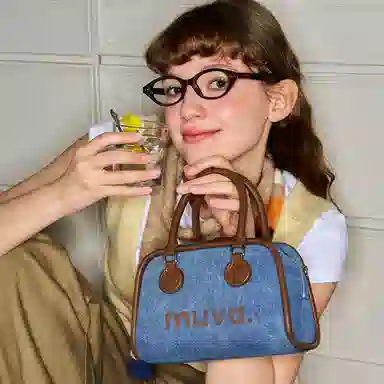 MUVA Denim Canvas Tote