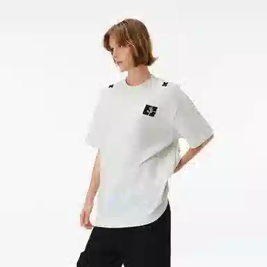 URS GGON Basic Loose Geometric Logo T-Shirt