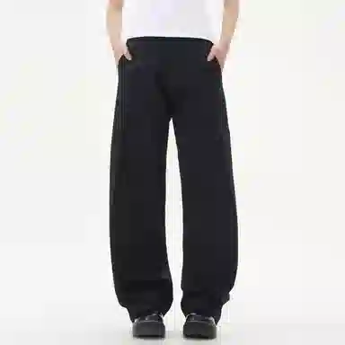 URS GGON Basic Loose Fit Pants Black