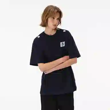 URS GGON Basic Loose Geometric Logo T-Shirt