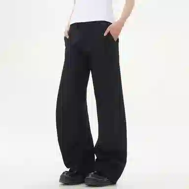 URS GGON Basic Loose Fit Pants Black
