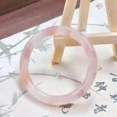 行金银中 樱花粉桃花酿 三生三世桃花灼灼温柔甜美 古色古香温润气质首饰 猫眼石 手镯 女款