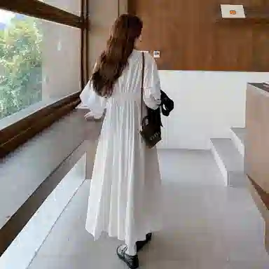 稻草人 时尚简约设计马甲连衣裙两件套裙装套装 女款