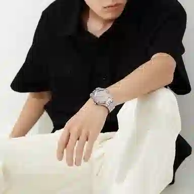 MELSMAO Starry Quartz Silver Dial