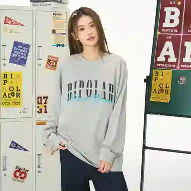 BIPOLAR Embroidered Pullover Tee