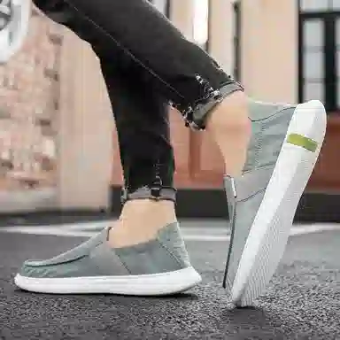 袋鼠头 舒适气质百搭 耐磨 低帮 帆布鞋 男款