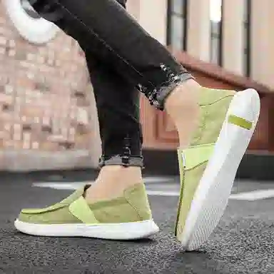 袋鼠头 舒适气质百搭 耐磨 低帮 帆布鞋 男款