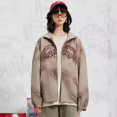 SPRAYGROUND Logo Shark Mouth Lightning Jacket