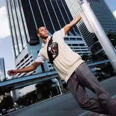 Sprayground Shark Logo Waist Bag Black